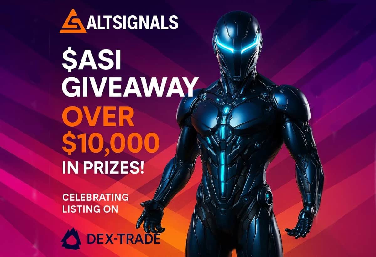 Altsignals Banner AltSignals Lists $ASI Token on Dex-Trade: AI Trading Revolution Begins