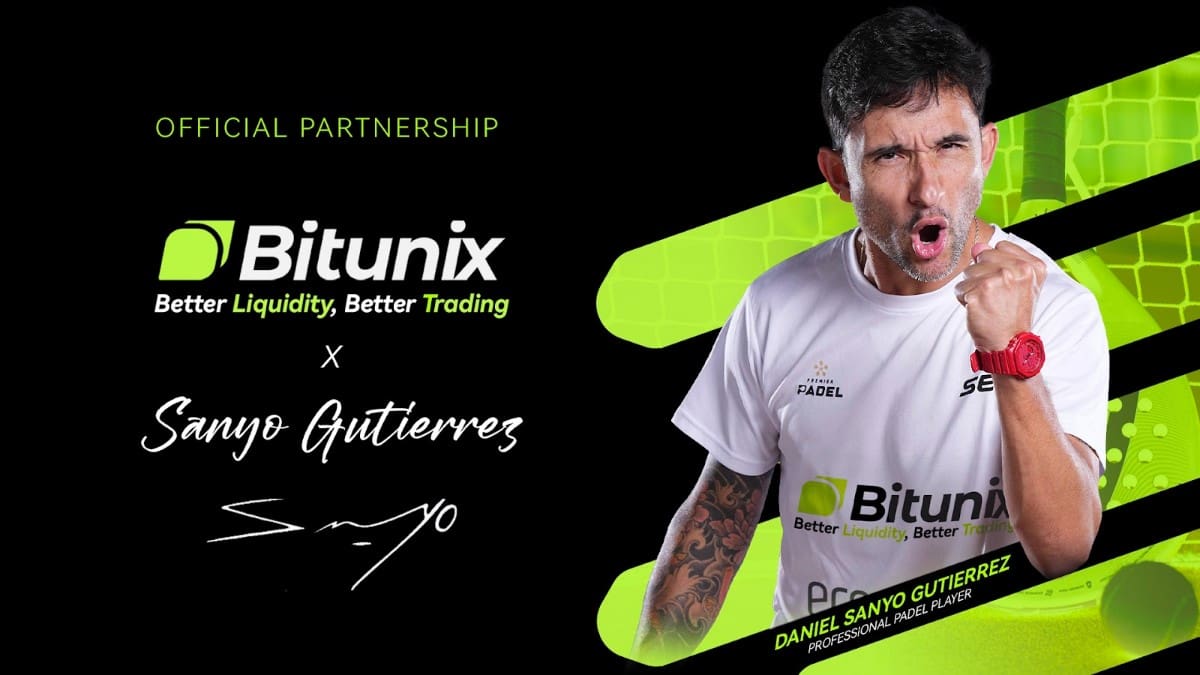 Bitunix Exchange Announces Partnership with Padel Star Sanyo Gutiérrez