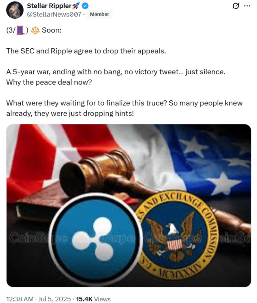 Legal Clarity as Ripple Closes the SEC Chapter