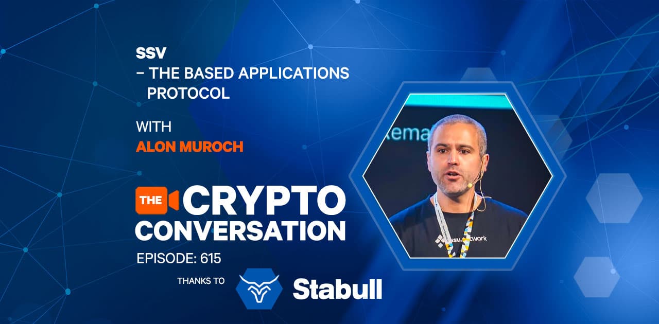 Alon Muroch, founder of SSV Labs, the core development team behind ssv.network, a distributed staking infrastructure securing ~5% of all staked ETH. Alon’s work with SSV 2.0 and the Based movement is paving the way for validators to extend Ethereum’s security to emerging applications.