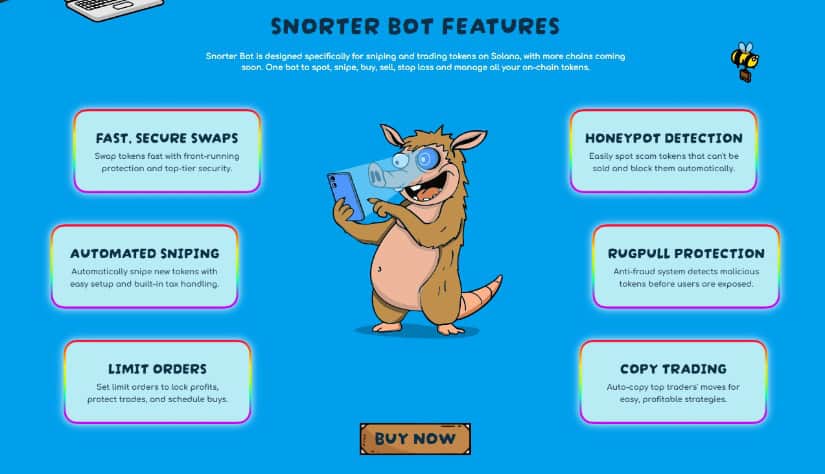 Snorter Bot’s utility features.