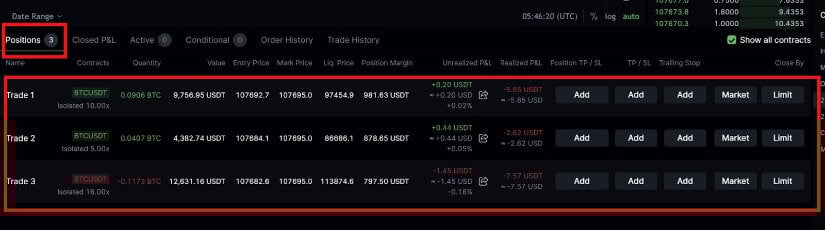 Position-Specific Settings