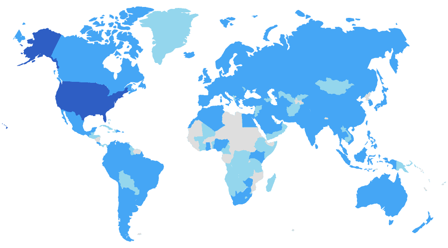 BNC Users Map